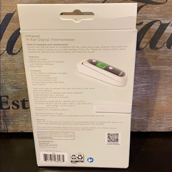 Equate Infrared In-Ear Digital Thermometer - Picture 2 of 3